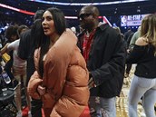 Kim Kardashian a Kanye West navtívili Utkání hvzd NBA.