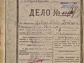 Titulní strana vyetovacího spisu Ministerstva státní bezpenosti SSSR...