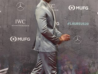 Na Laureus World Sports Awards v Berln dorazil i Lewis Hamilton.