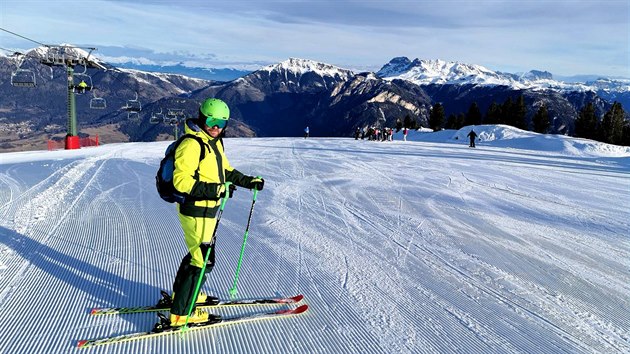 Na Alpe Cermis spí ne atrakce hledejte opravdu sportovní výkon  sjezdovky...