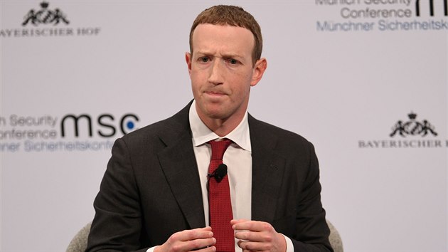 Mark Zuckerberg, zakladatel Facebooku, na bezpeností konferenci v Mnichov.