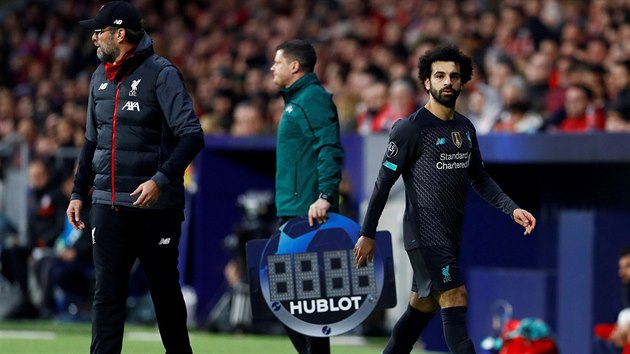 Jürgen Klopp b�hem prvního osmifinálového duelu s Atleticem Madrid.