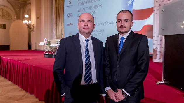 Michal Strnad (vpravo) a jeho otec Jaroslav Strnad na snímku z kvtna 2018.