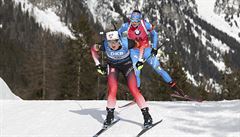 Marte Olsbuová- Roeiselandová b�hem své vít�zné jízdy ve sprintu.