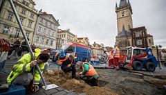 Stavba Mariánského sloupu na Staroměstském náměstí. | na serveru Lidovky.cz | aktuální zprávy
