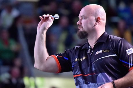 Karel Sedláek na Prague Darts Masters.