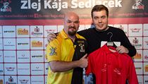 ipka Karel Sedlek se sportovnm redaktorem serveru Lidovky.cz Davidem Akem.