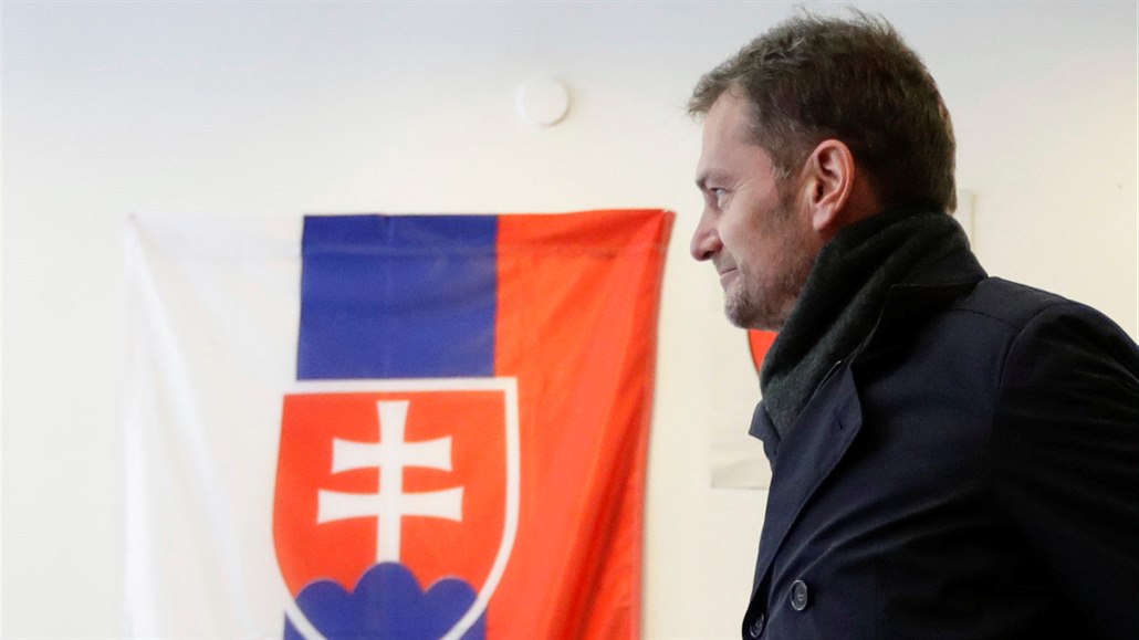Igor Matovi�, lídr strany OLaNO, také volil v parlamentních volbách.