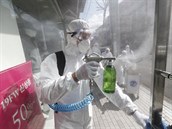 Opatení proti íení koronaviru v jihokorejském Soulu.
