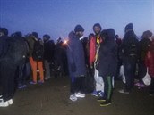 Migranti v Turecku na cest k ecké hranici, pátek 28. února.