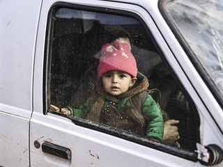 Civilist v syrskm Idlibu.