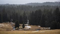 Bo�ídarské ra�elini�t� a okolí.