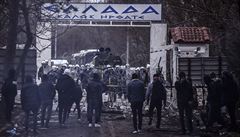 Hrani�ní p�echod Pazarkule 29. 2. 2020. "Vláda ud�lá cokoli, aby hranice...