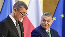 �esk� premi�r Andrej Babi� a jeho ma�arsk�� kolega Viktor Orb�n (vpravo).