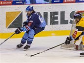 Utkání 52. kola hokejové extraligy: HC Verva Litvínov - Rytíi Kladno. Zleva...