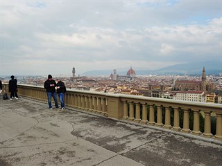 Slavn pohled na Florencii z Michelangelova nmst. Nyn je normln...