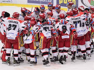 Pedkolo play off hokejov extraligy - 1. zpas: Mountfield Hradec Krlov - HC...