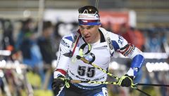 Závod Svtového poháru v biatlonu (sprint 10 km mui) v Novém Mst na Morav....