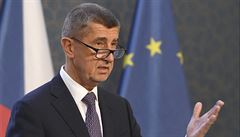Premiér Andrej Babi vystoupil v Praze na tiskové konferenci po pravidelném...
