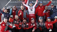 Poslední sjezd SP lya v Kvitfjellu vyhrál Rakuan Matthias Mayer. Druhý Nor...