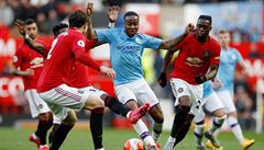 Manchesterské derby ovládli v Premier League znovu United. City padlo 0:2, rozhodl Martial