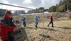 P�ípravy na Sv�tový pohár v biatlonu v Novém M�st� na Morav�.