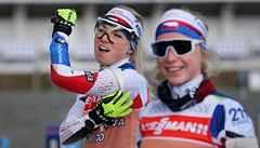 Česká biatlonistka Eva Kristejn Puskarčíková (vlevo) při tréninku na závody... | na serveru Lidovky.cz | aktuální zprávy