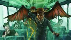 Ilustrace Johna Rocca v knize Percy Jackson Zlod�j blesku.