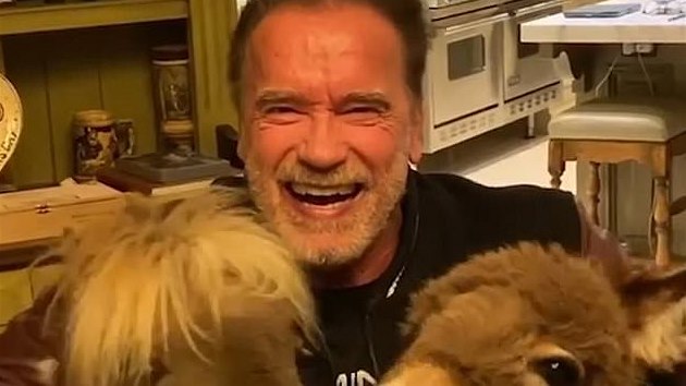 Arnold Schwarzenegger a jeho zvíata.