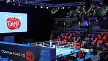 Prázdné hlediště v Copper Box Arena v Londýně během olympijské kvalifikace.