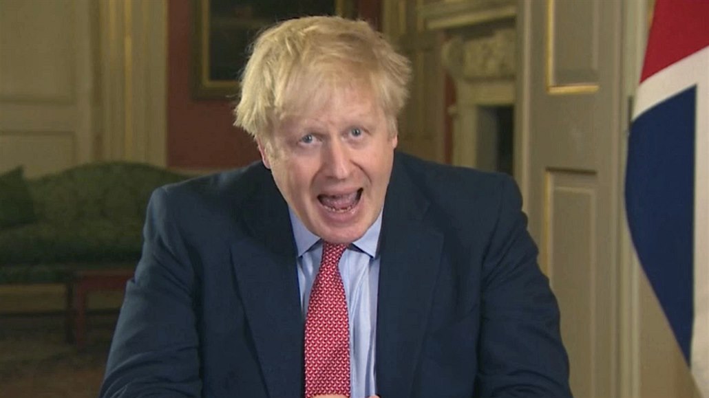 Projev premiéra Borise Johnsona 23. bezna. Politik sdlil, e koronavirová...