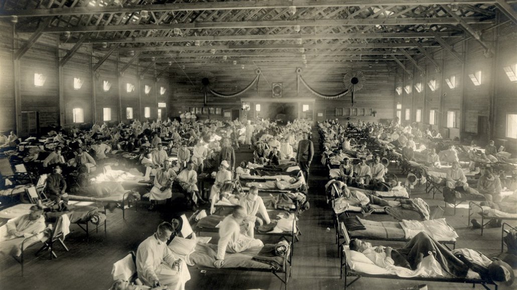Pohotovost v Kansasu v USA během epidemie Španělské chřipky