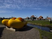Skanzen Zaans poblí nizozemského hlavního msta Amsterdamu úpln prázdný.