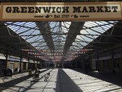 Vylidnný greenwichský trh v Londýn.