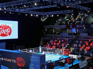 Przdn hledit v Copper Box Arena v Londn bhem olympijsk kvalifikace.