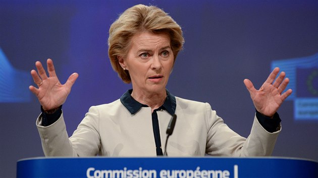 Pedsedkyn Evropské komise Ursula von der Leyenová pedstavila 13. bezna plán...