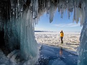 Ledové jeskyn na bezích Bajkalu