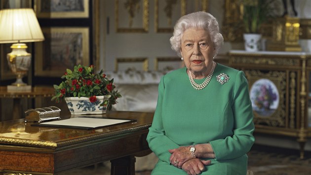 IBritská královna Alžběta II během svého projevu v Buckinghamském paláci. | na serveru Lidovky.cz | aktuální zprávy