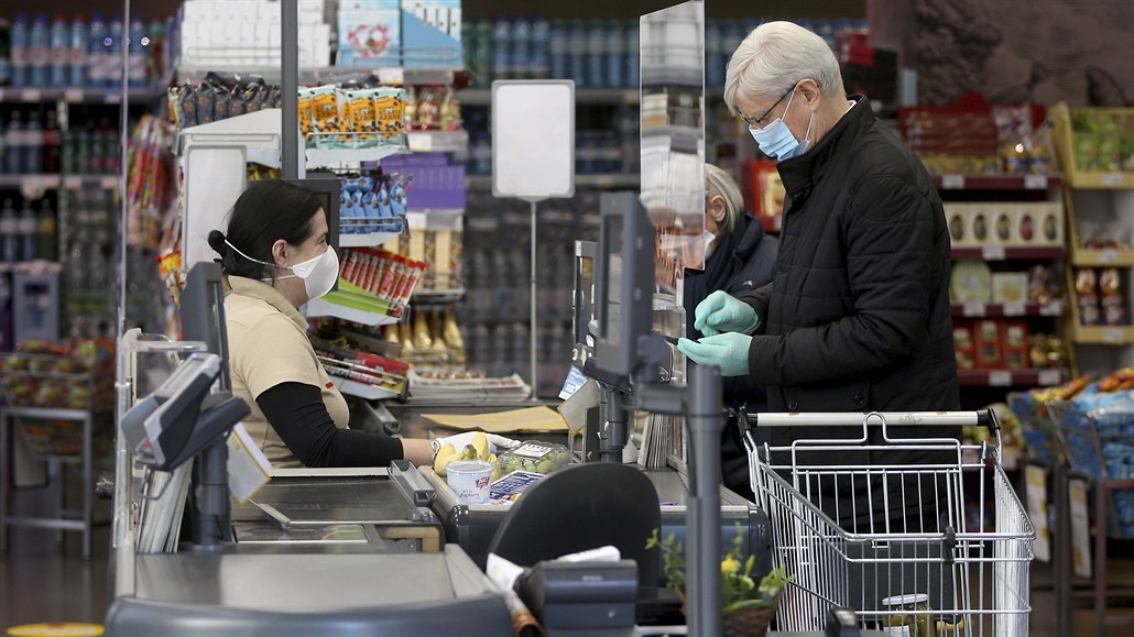 Supermarket v rakouské Vídni.