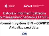 snímek 1, prezentace ministerstva zdravotnictví R, informaní systém ISIN ...