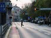 Ulice chorvatského hlavního msta Záhebu.