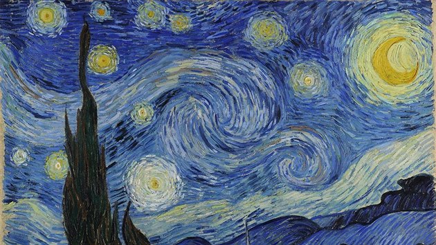 Vincent van Gogh - Hvzdná noc.
