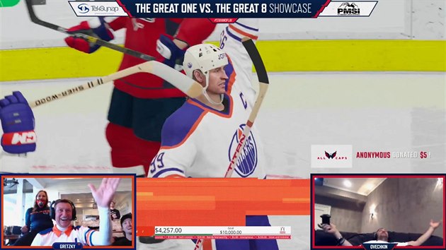 Wayne Gretzky versus Alexandr Ovekin? Sen? Ne, charitativn stet pro pomoc v boji s koronavirem.