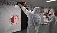 Izolace a kontrolní testy. Slavia má tři nakažené covidem a přerušuje přípravu na Evropskou ligu