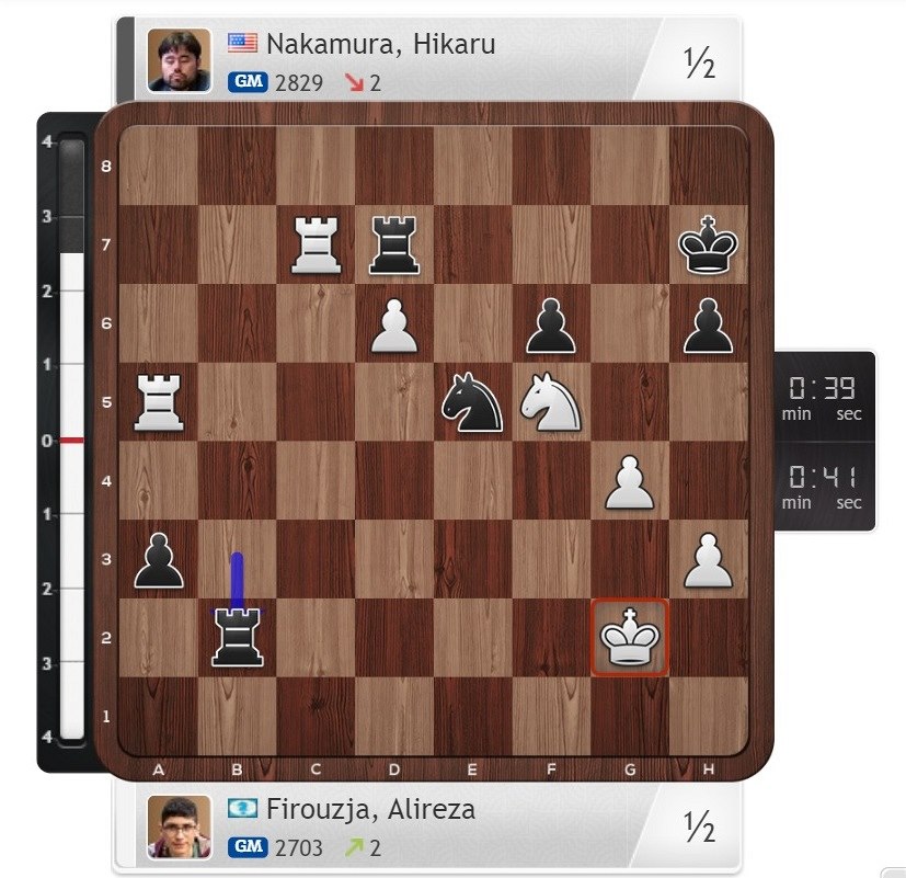 Šachy, rozhodčí, Nakamura, Carlsen, digram 2.