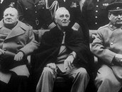 Zástupci Velká Británie, USA a Sovtského svazu Winston Churchill, Franklin...