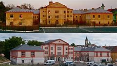 Wieserv dm v Terezín ped a po rekonstrukci.