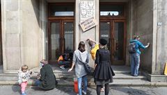 Protest proti financování leteckého pr�myslu a roz�i�ování kapacit Leti�t�...