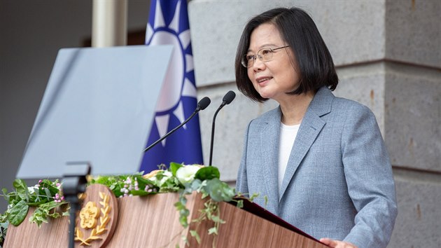 Znovuzvolená tchajwanská prezidentka Cchaj Jing-wen.