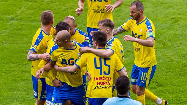 Utkání 23. kola první fotbalové ligy: FK Teplice - Slovan Liberec, 23. května...